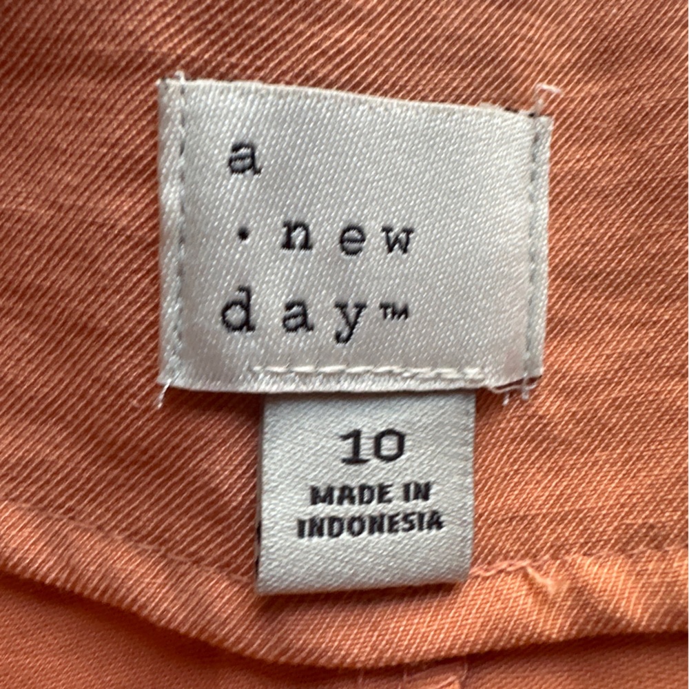 a new day Women's High Waist Orange Shorts - Picture 5 of 5